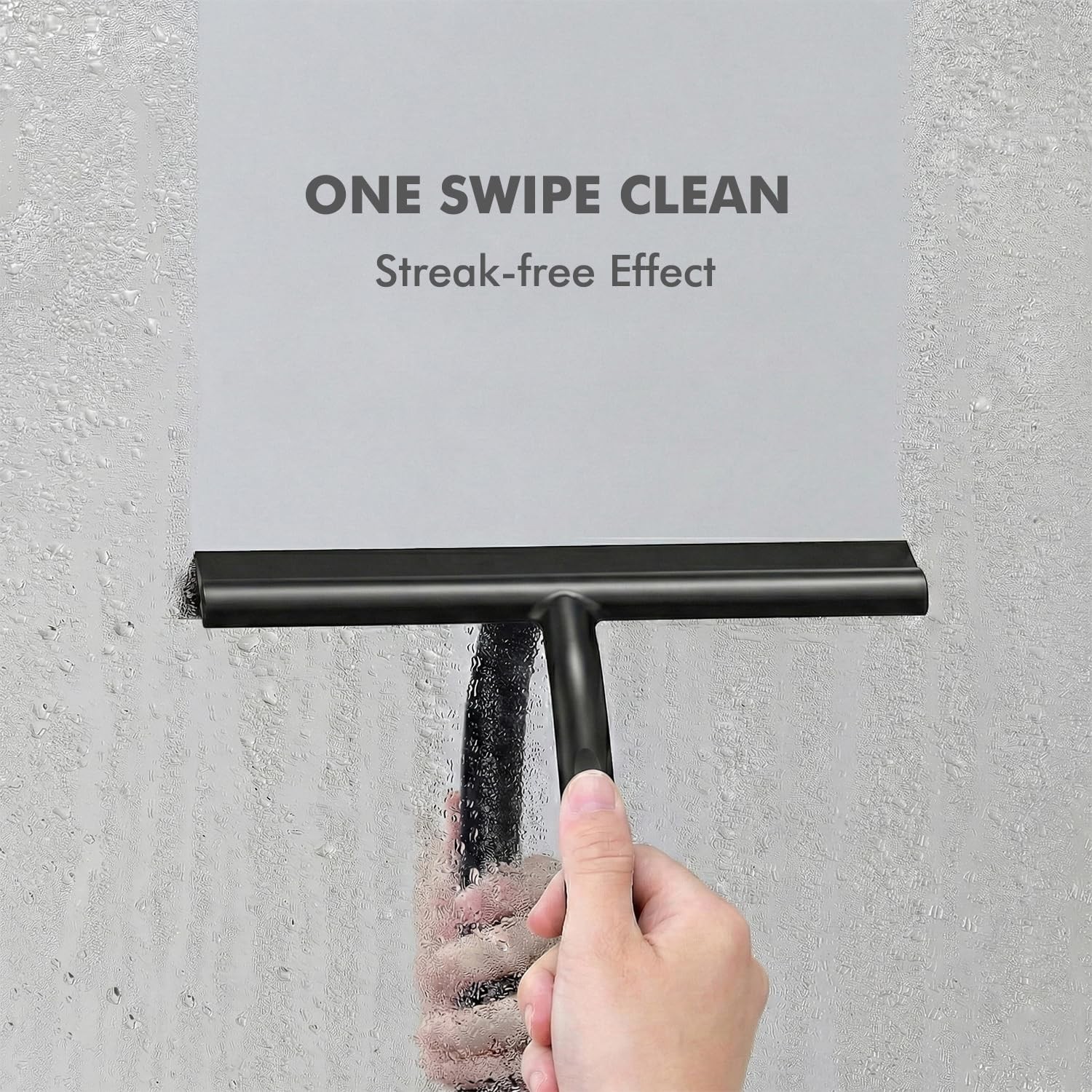 Shower Squeegee with Built-in Hook Design Bathroom Cleaner for Shower, Window