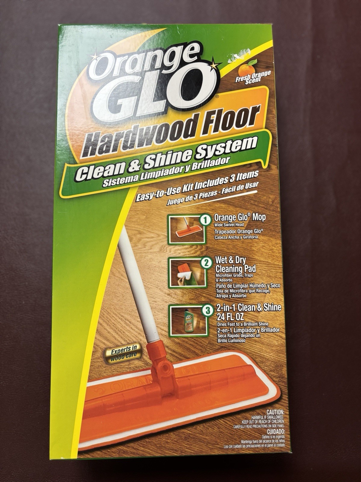 Orange Glo Hardwood Floor Clean & Shine System Starter Kit Brand New