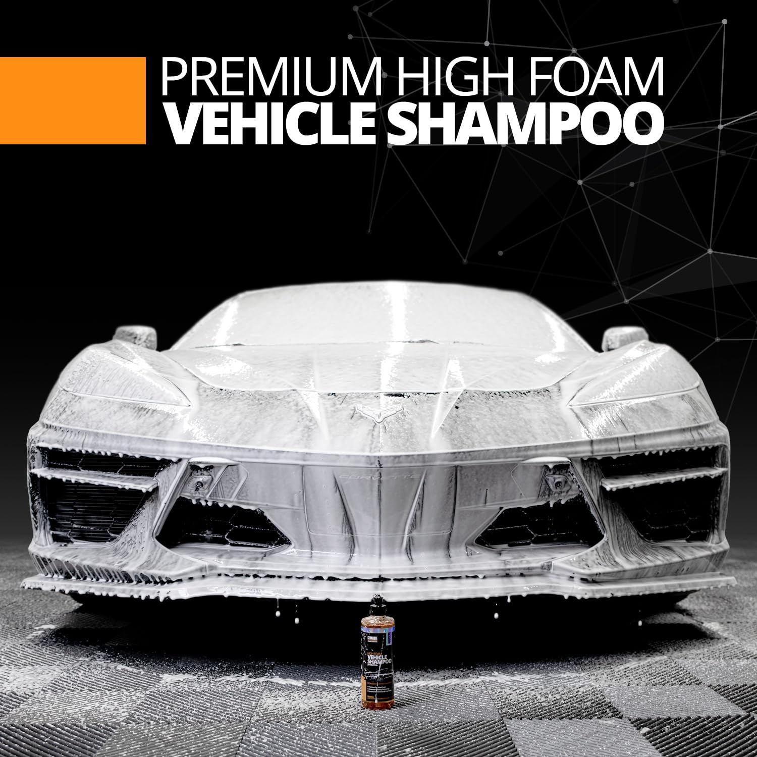 High Foam Vehicle Shampoo (16 oz) – pH Neutral Premium Car Wash Soap for Foam…