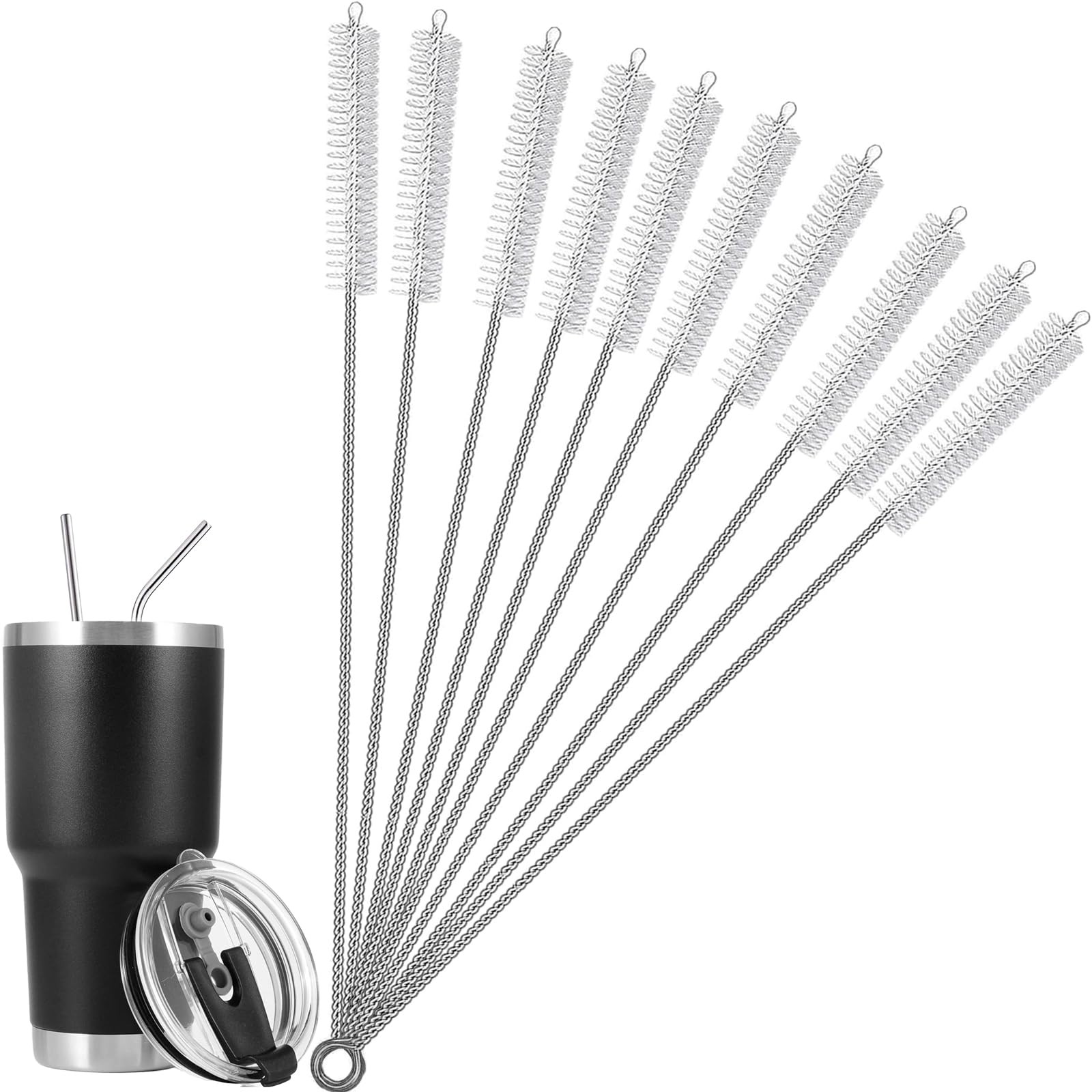 Test Tubes Cleaning Brush,Straw Cleaning Brush for Tumbler, Sippy Cup, Bottle…