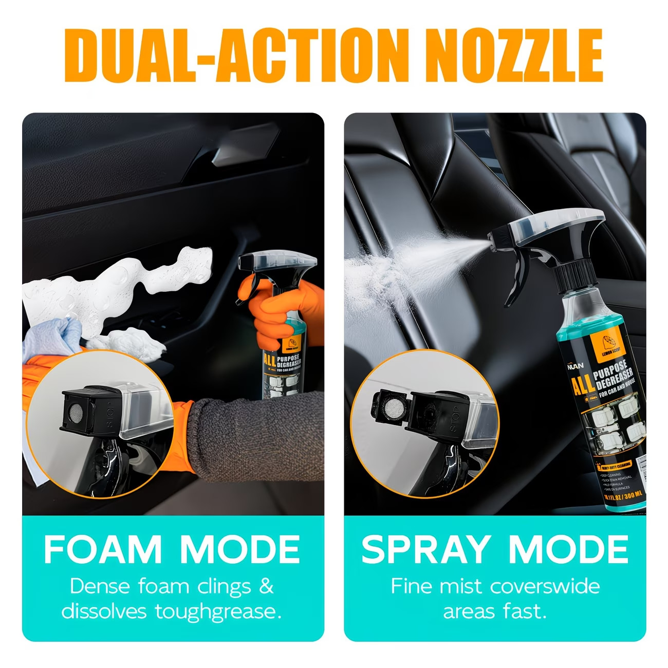 Heavy Duty Stain Remover Spray 300ml Multi Surface Cleaner No Residue