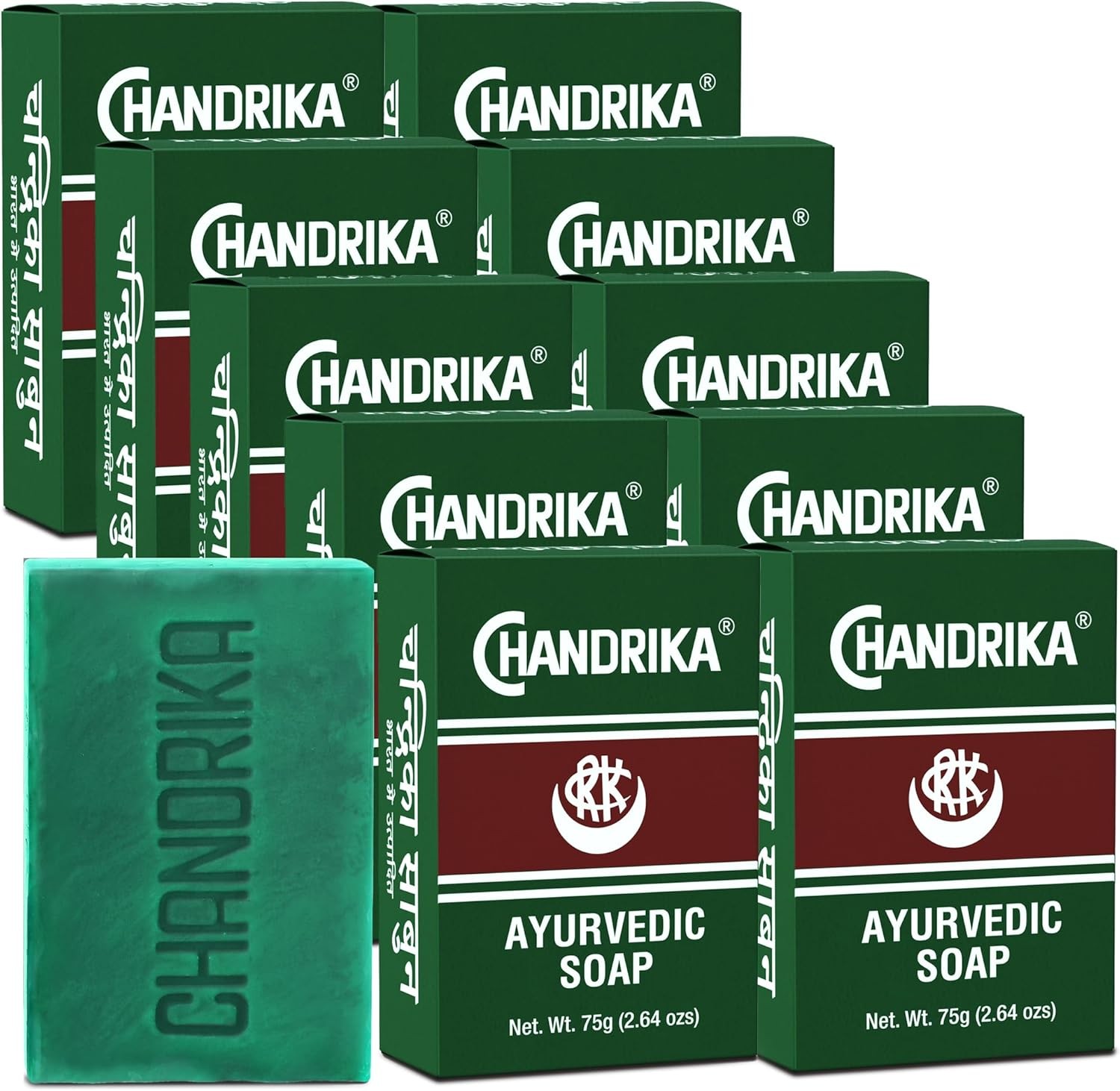 Bath and Body Ayurvedic Bar Soap, Pack of 10 – DIRECT FROM CHANDRIKA –