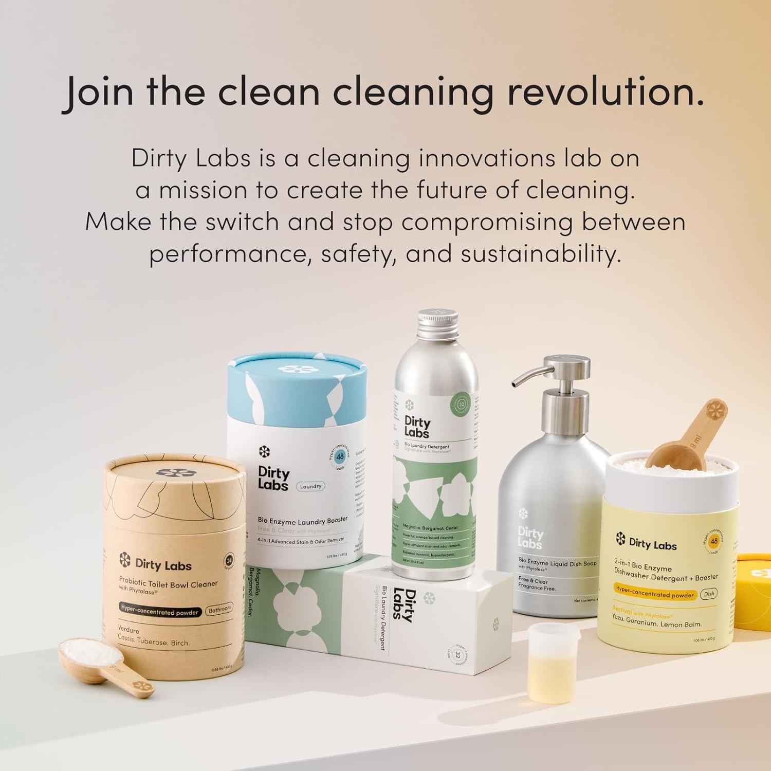Dirty Labs Toilet Cleaner Powder 24 Doses Bio Enzyme Septic Safe