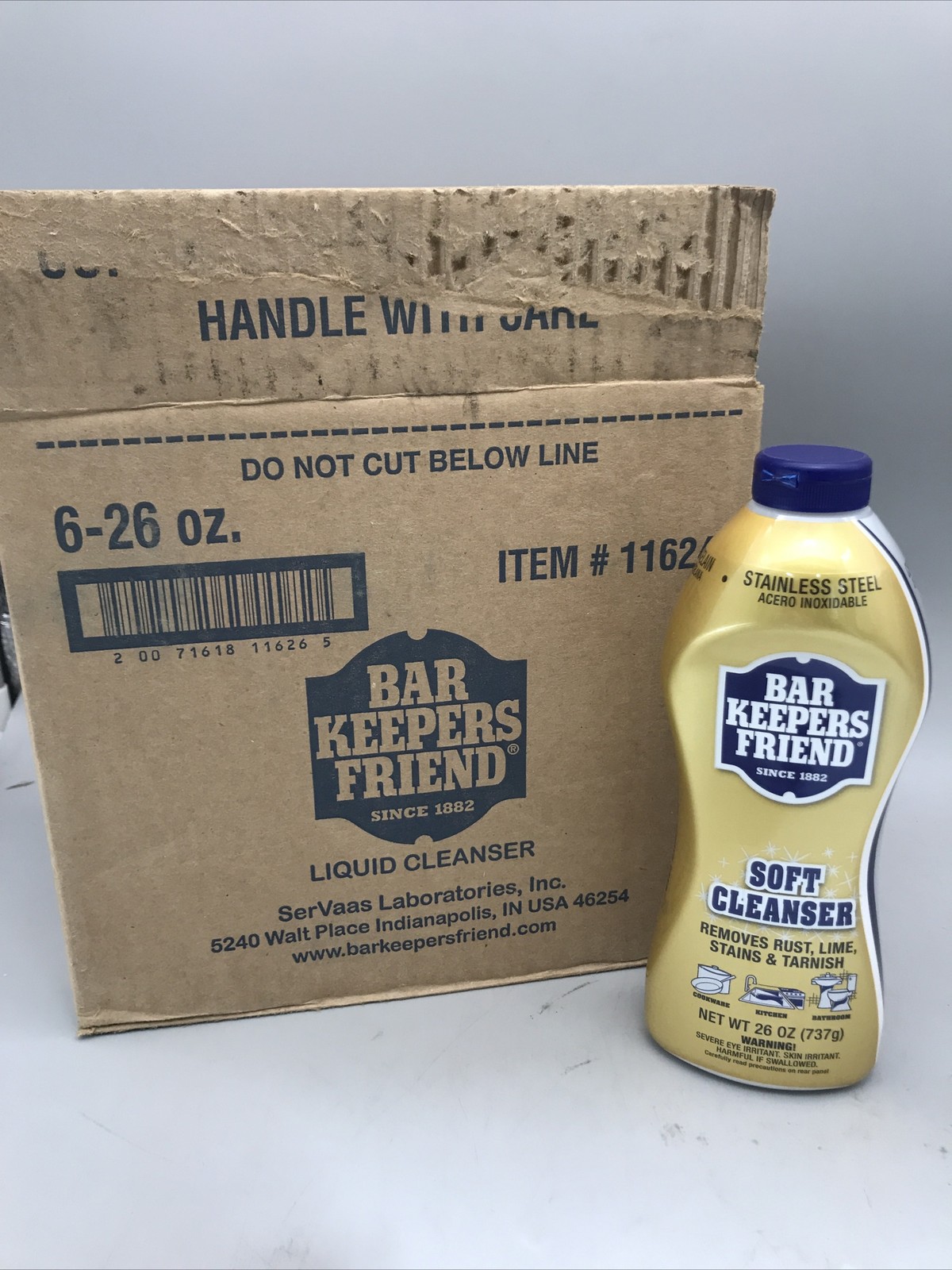 6 Pack Bar Keepers Friend 26 oz. Soft Cleanser All Purpose Cleaner Brand New