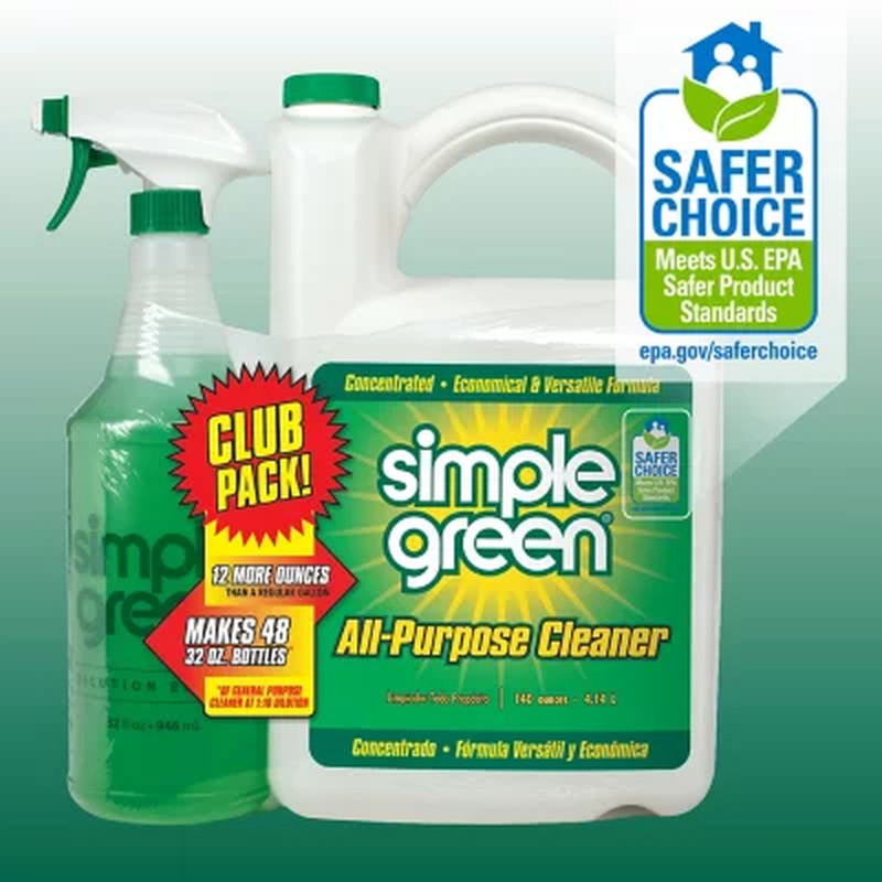 Simple Green All-Purpose Cleaner Bundle: 140 oz Refill + 32 oz Trigger Spray