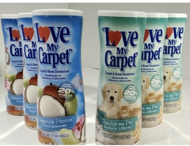 4 Bottles Love My Carpet & Room Deodorizer Lavender Dreams Scent Each 17 oz