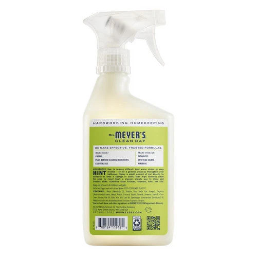 Lemon Verbena Vinegar Gel Cleaning Spray 16 Oz By Mrs. Meyers Clean Day