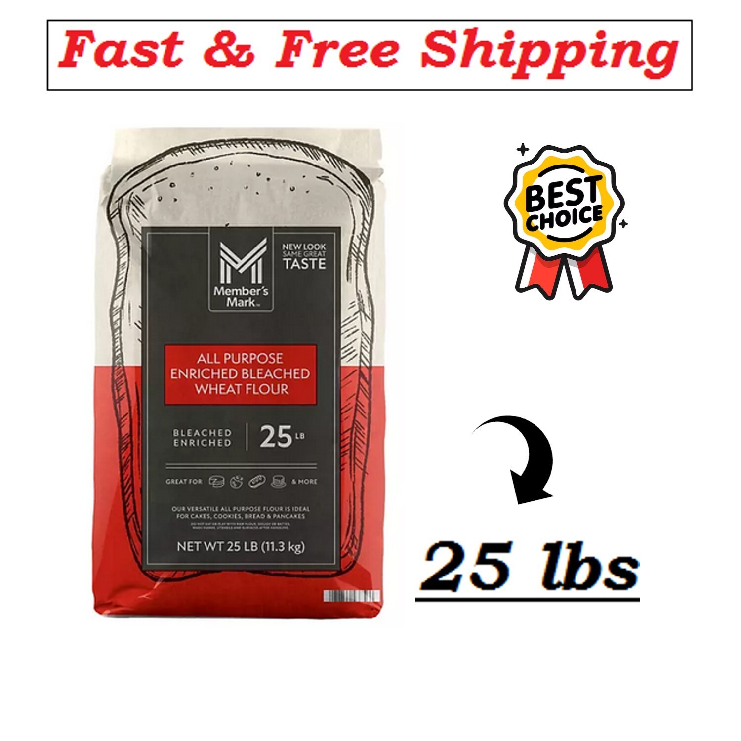 Member’s Mark All Purpose Flour, 25 lbs.