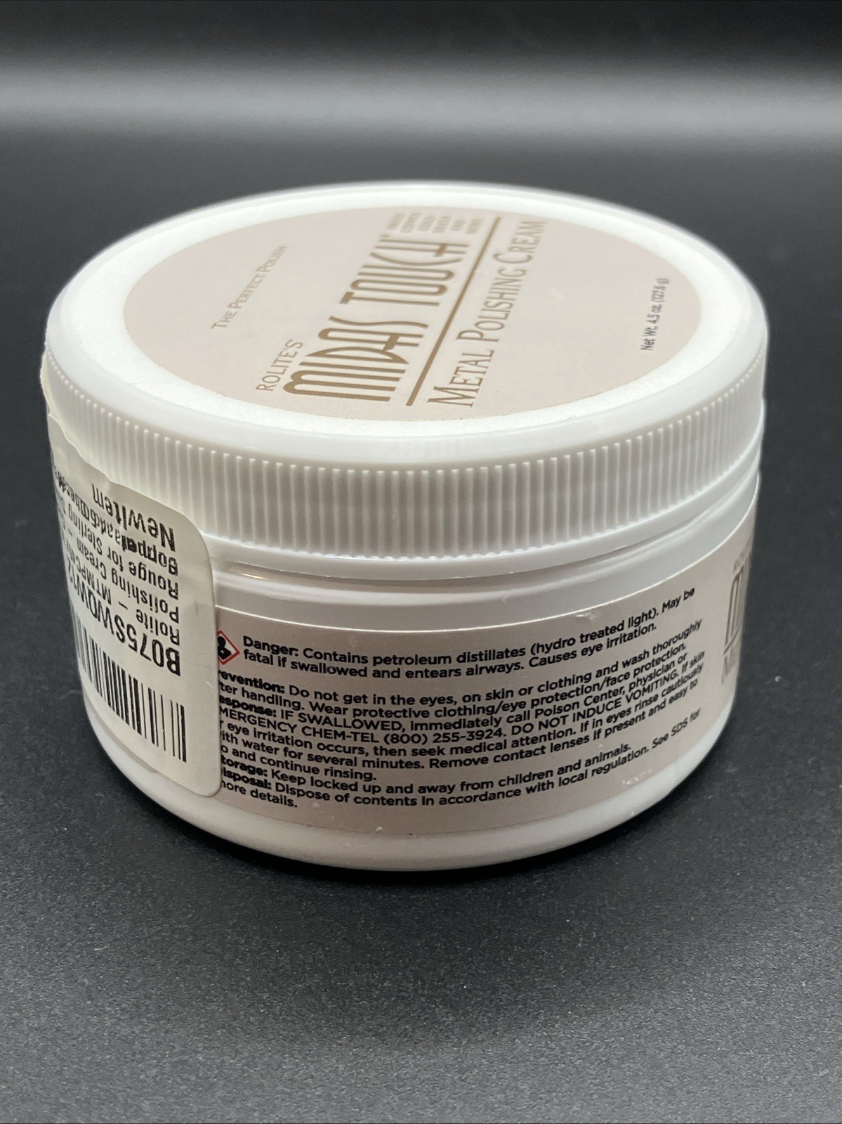 Rolite’s Midas Touch Metal Polishing Cream 4.5 oz The Perfect Polish New USA