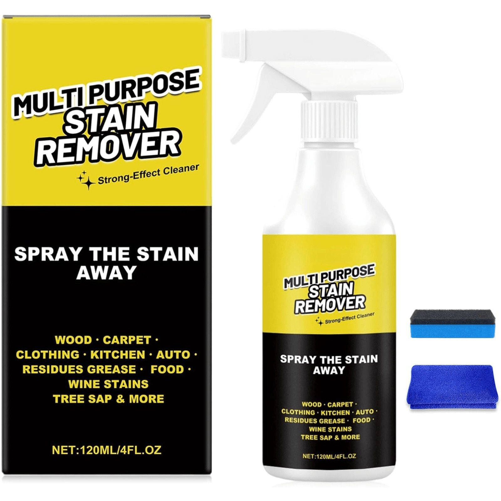 Alienpower Spray Multi-Purpose Stain Remover 120ml Portable Cleaner