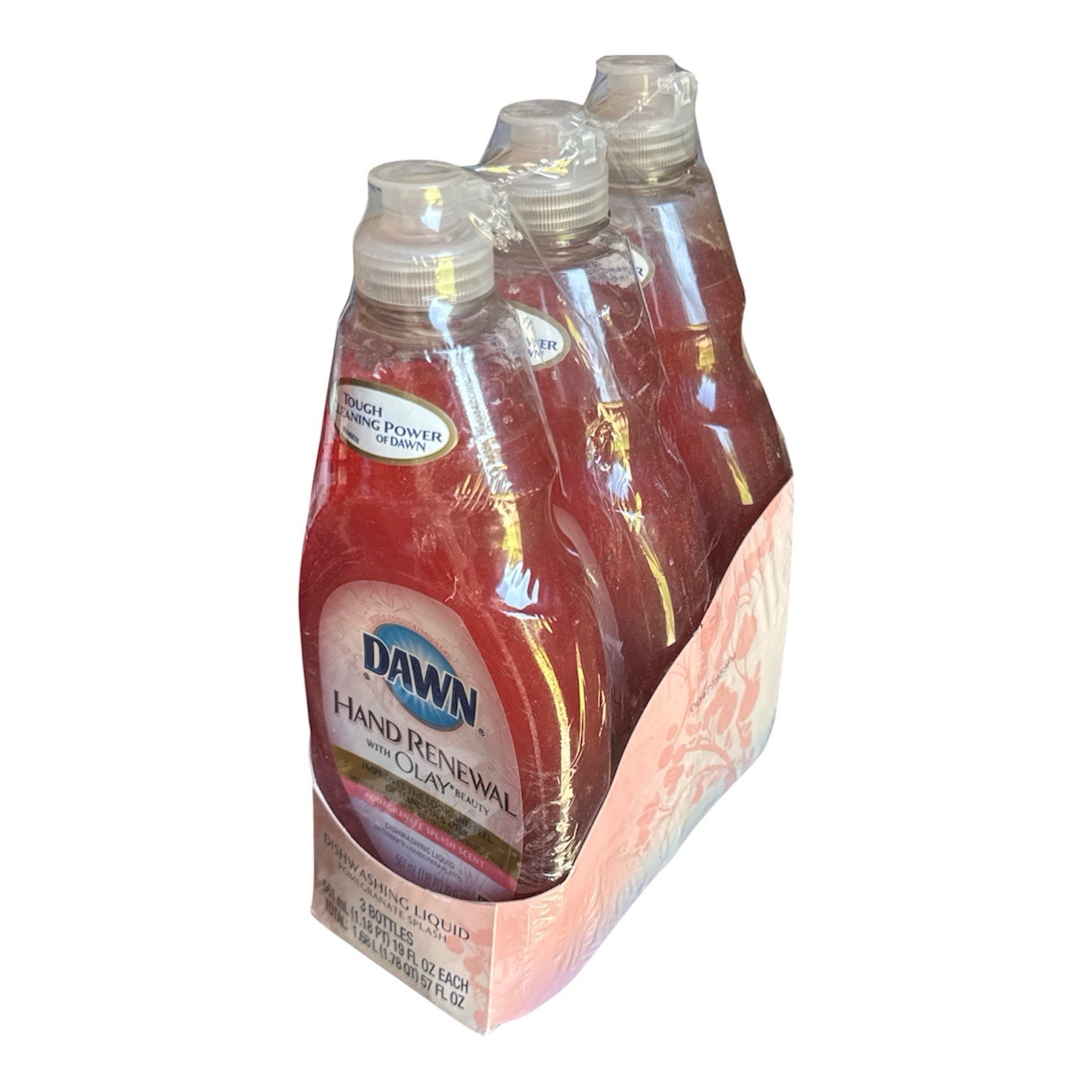 Dawn Hand Renewal W/ Olay Dishwashing Liquid Pomegranate Splash 3pk 19oz Each