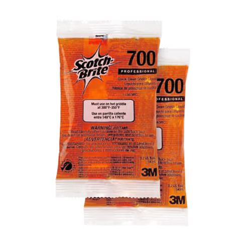 3M 700-40 3.2 Oz. Quick Clean Liquid Griddle Packets – 40 / CS