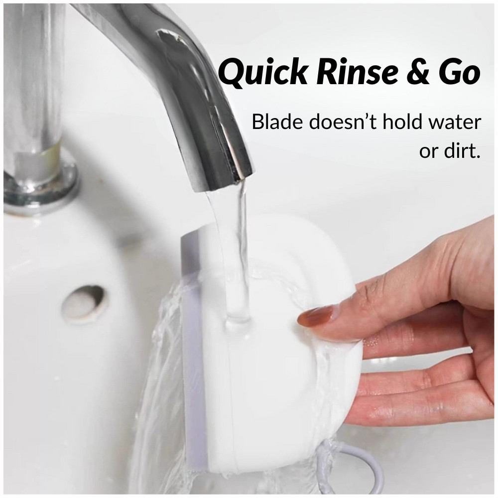 2 Pcs Mini Bathroom Squeegee Water Wiper for Glass Mirror Sink Shower Cleaning