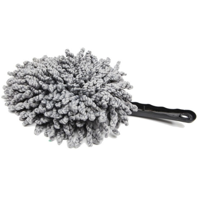 1Pc Car Dash Duster Brush Car Cleaning Home Kitchen C Super Soft Microfiber Gray