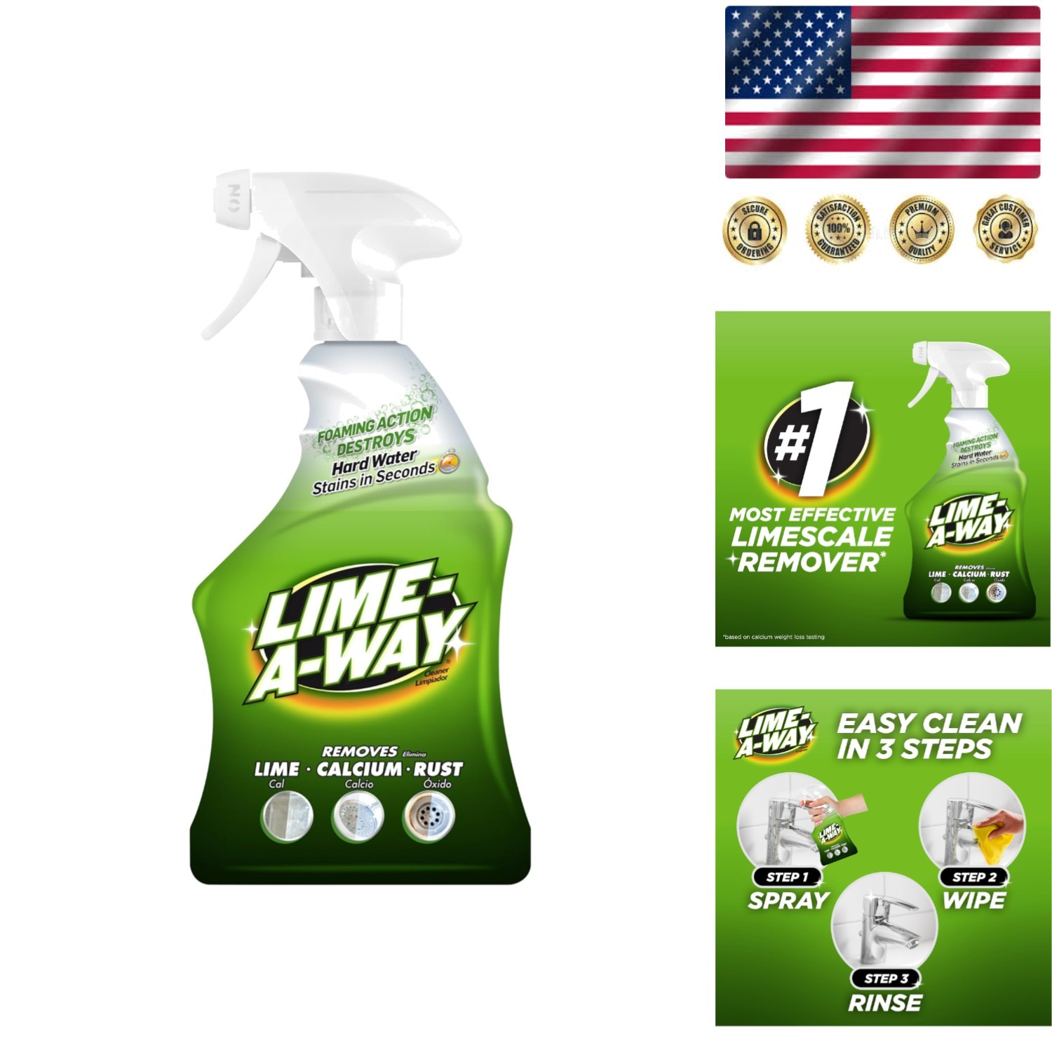 Lemon Scented Hard Water Stain Remover Spray – Tackles Rust & Calcium Quickly