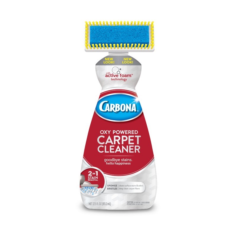 2pk~ Carbona 2 in 1 Oxy Powered Liquid Carpet Cleaner w/ Brush Pet Stains 27.5oz