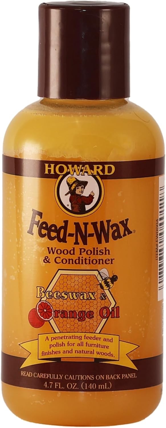 Howard Products Beeswax Wood Polish & Conditioner, 4.7 oz