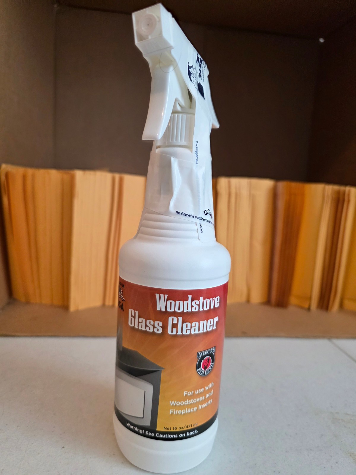 MEECO S RED DEVIL 701 Wood Stove Glass Cleaner 16 Ounce Industrial Strength