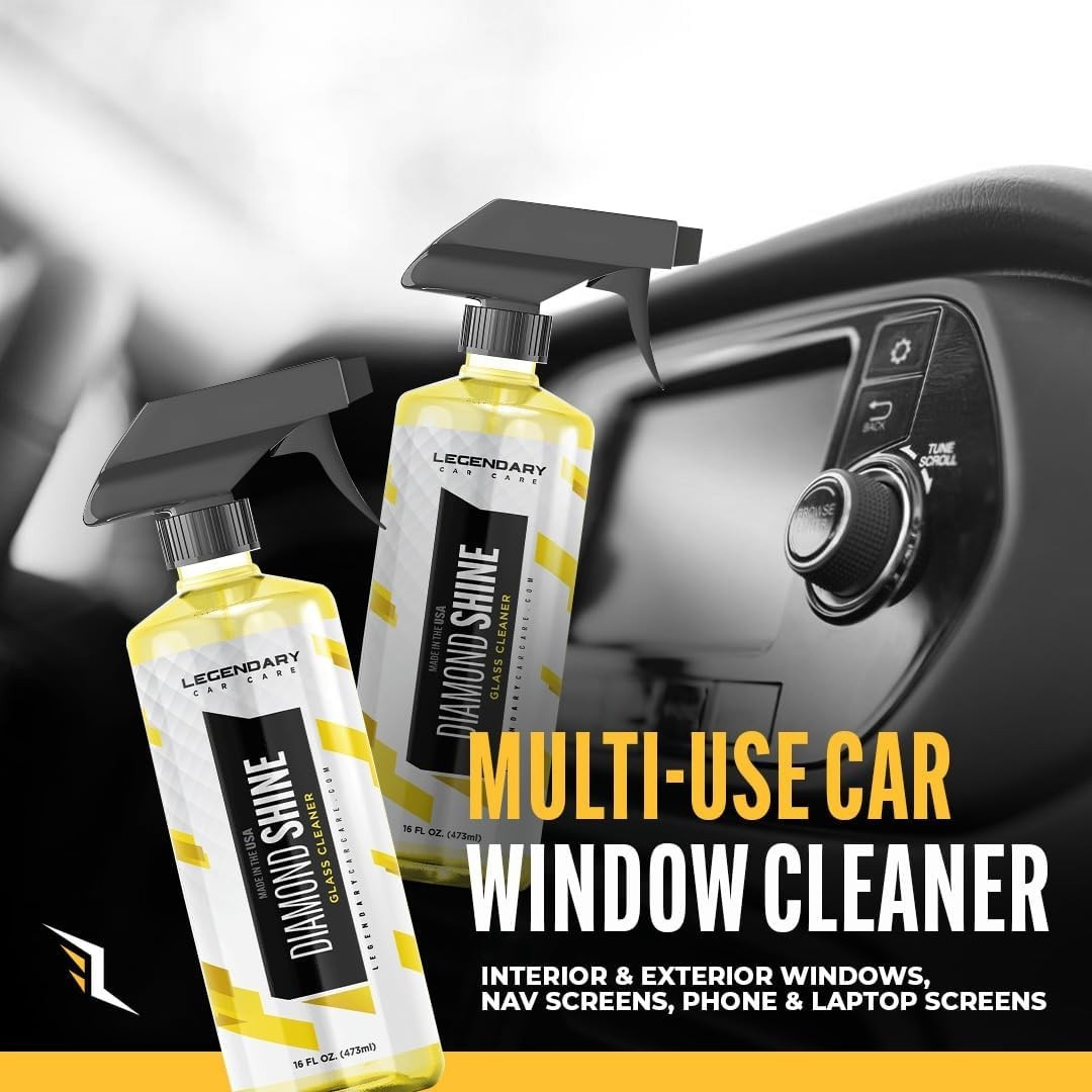 Legendary Glass Cleaner 16oz – Auto Window Cleaner Spray for Car Windows & Wi…