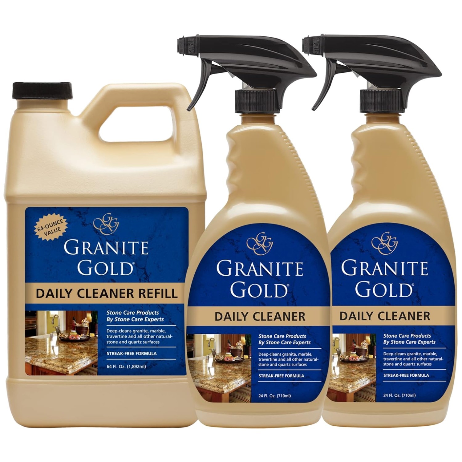 Stone Cleaner Spray for Granite, Marble, Quartz – 112 Fl Oz