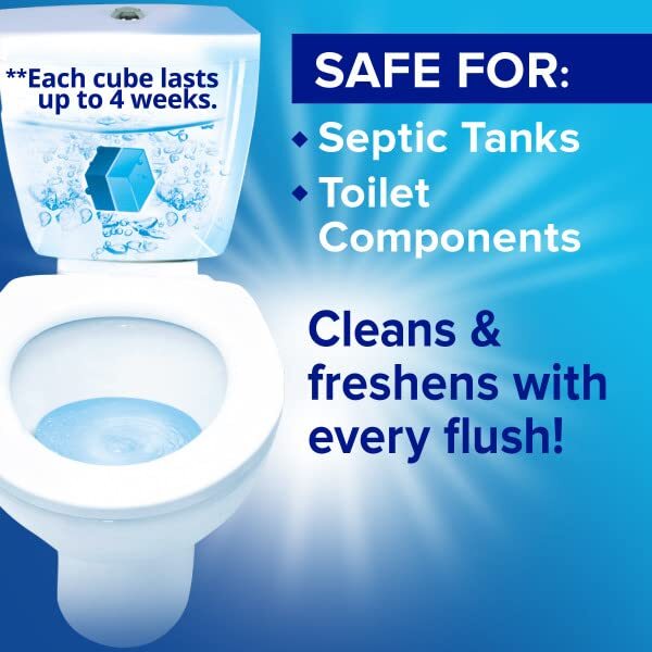 Soft Scrub Tank Toilet Cleaner Duo-Cubes Flush Ring lime Sapphire Waters 7 PK