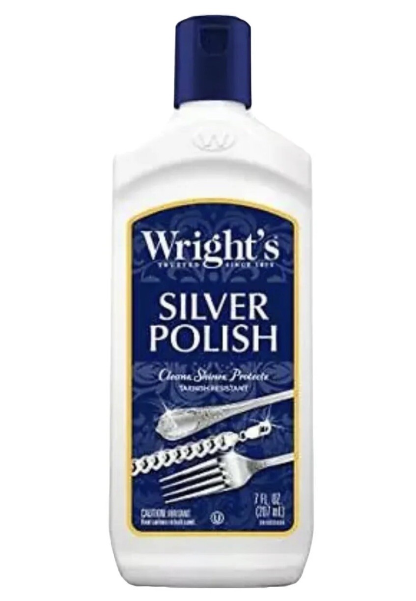 Wright’s Silver Cleaner and Polish 7 Oz. Ammonia Free – Use on Silver Jewelry
