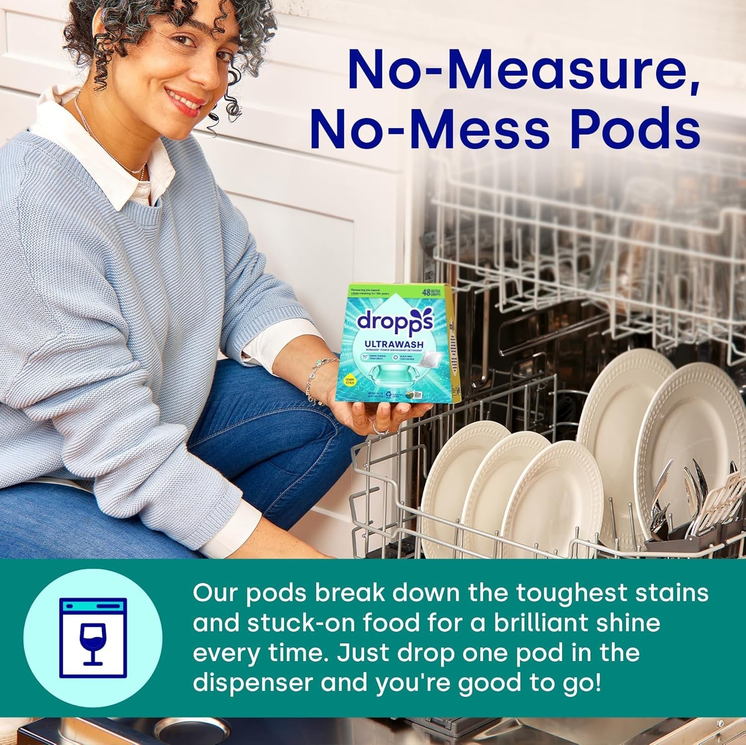 UltraWash 32 Count Dishwasher Pods – , Cruelty-Free & Plastic-Free Cleaning