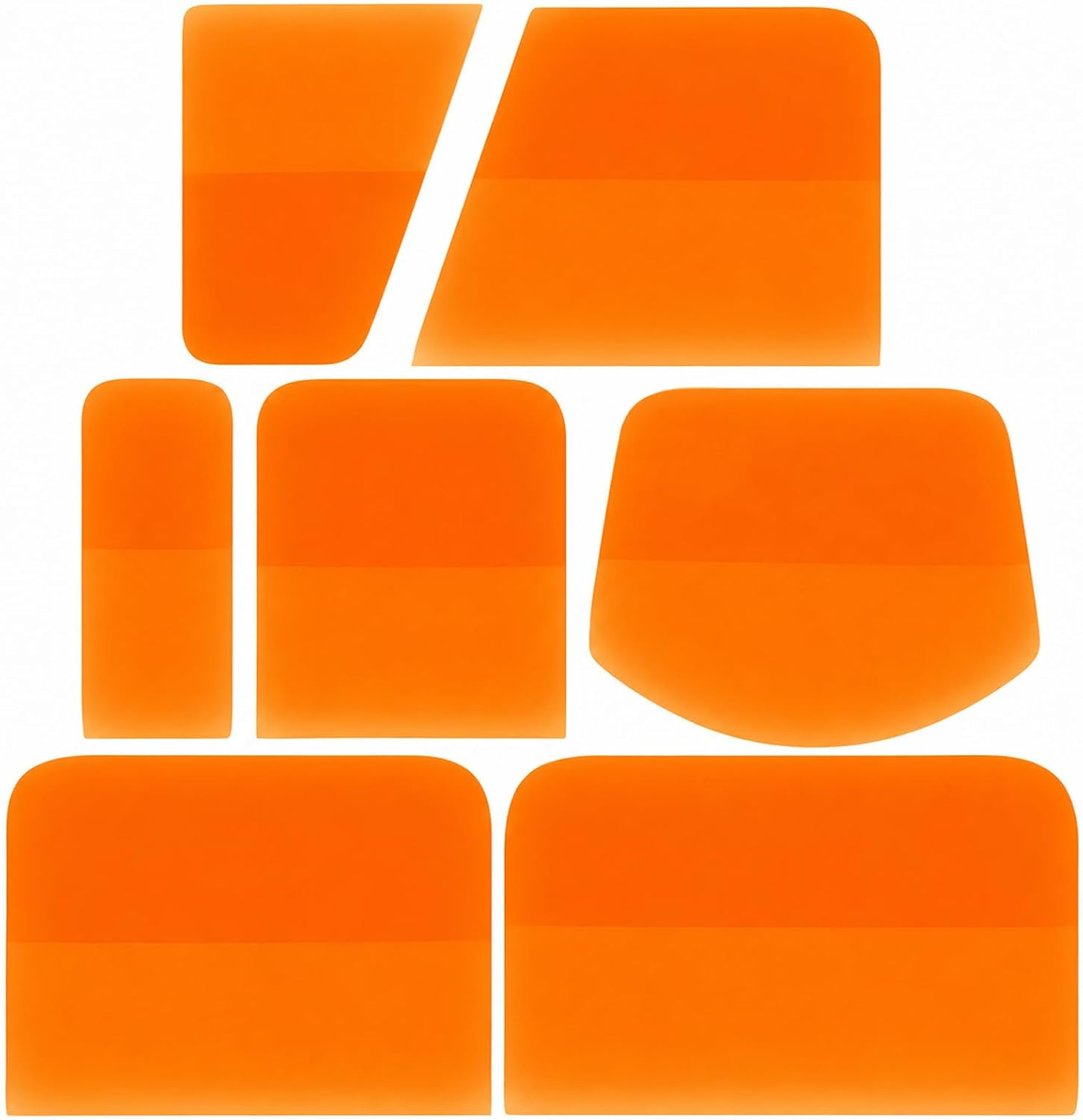7 in 1 PPF Squeegee Kit, Anti-Scratch Rubber Soft TPU Squeegee, Small Tint Scrap