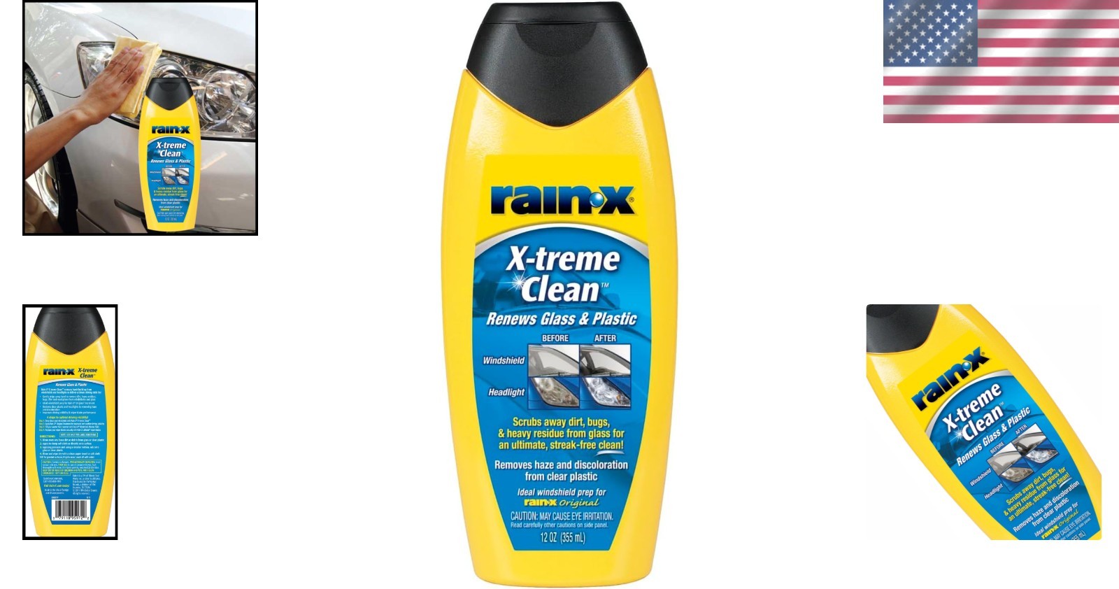 Rain-X 5080217 X-treme Clean Glass Cleaner – 12 fl oz