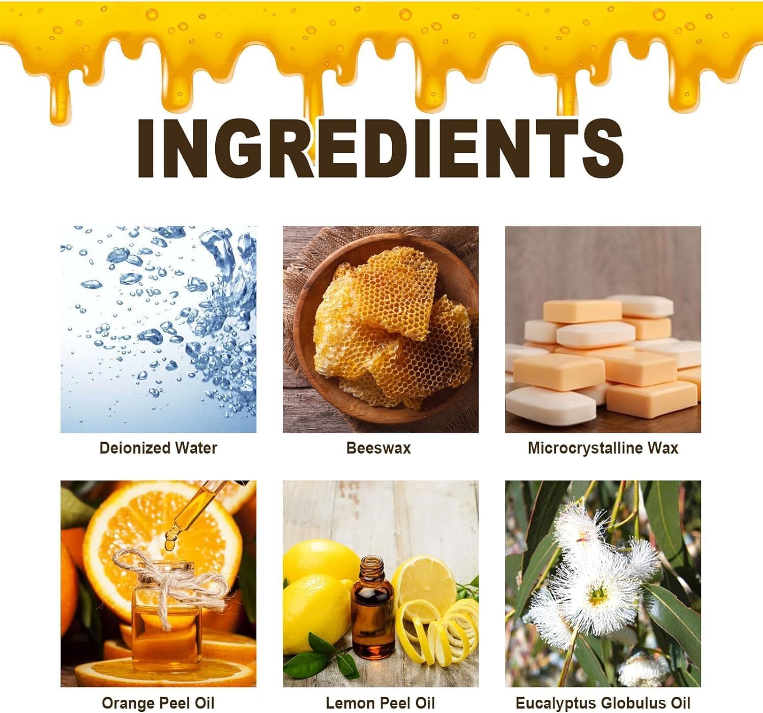2Pcs Beeswax Spray Beeswax Spray Cleaner Natural Micro-Molecularized Beeswax USA