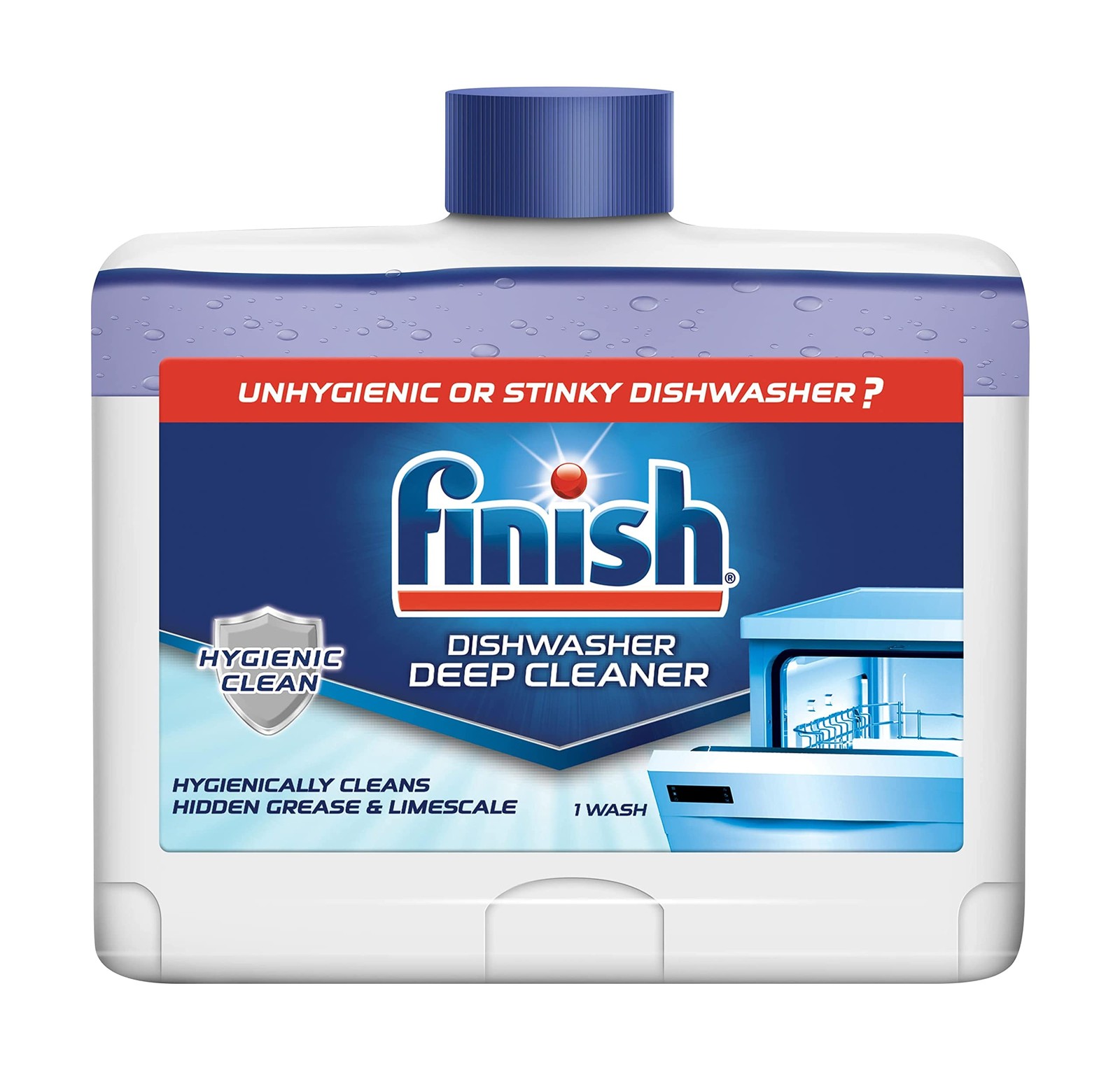 Finish Dual Action Dishwasher Cleaner: Fight Grease & 33.8 Fl Oz (Pack of 1)