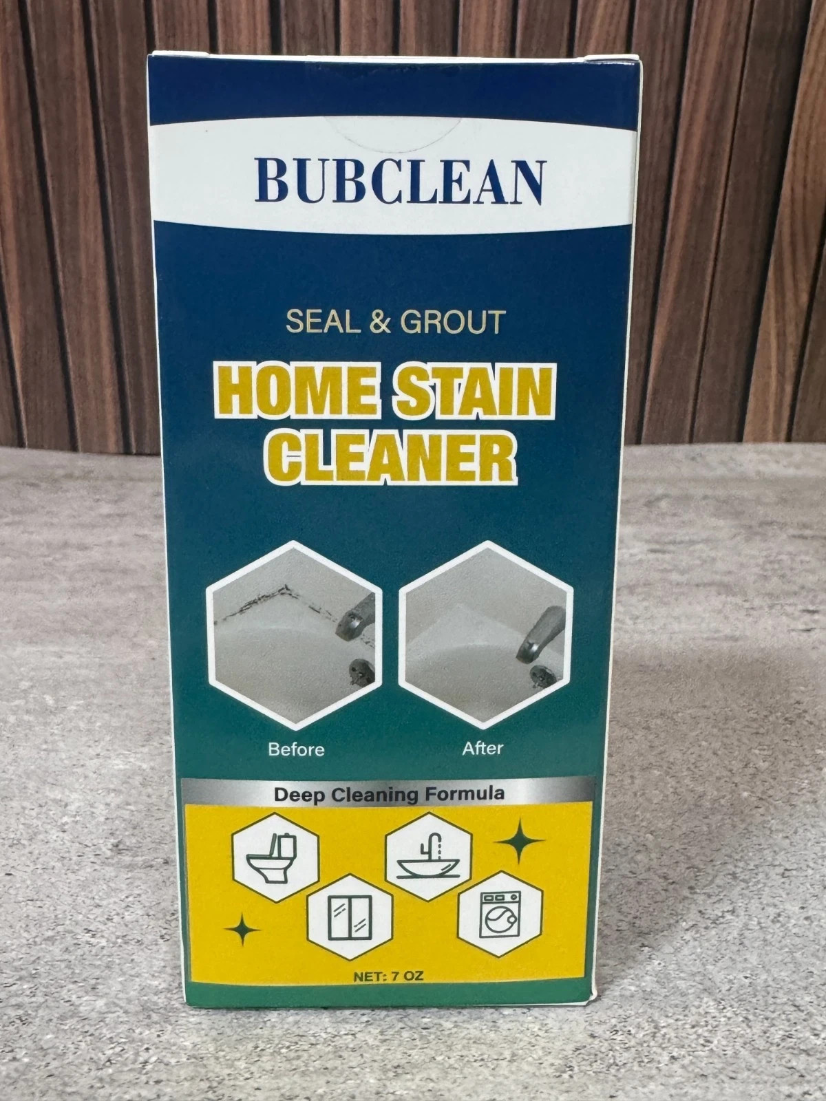 BUBUBCLEAN Seal & Grout Home Stain Cleaner Gel Mold Remover 7oz New