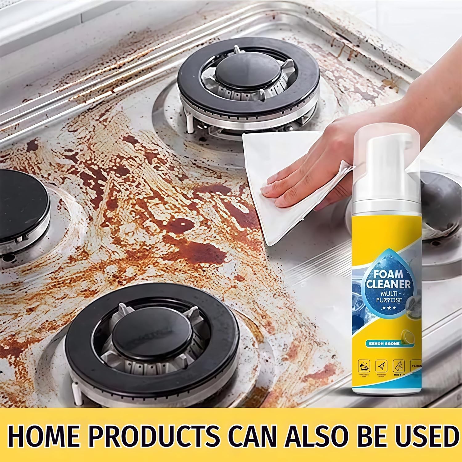 Multi-Enzyme Foam Cleaner,All-Purpose Deep Cleaning Spray For Car,Kitchen,Sofa