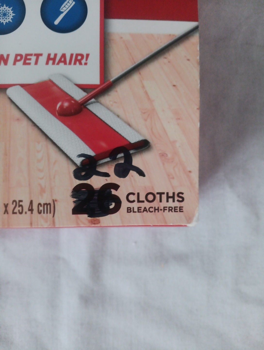 22 ct Clorox Triple Action Floor Dusters Refill Pet Hair Remover