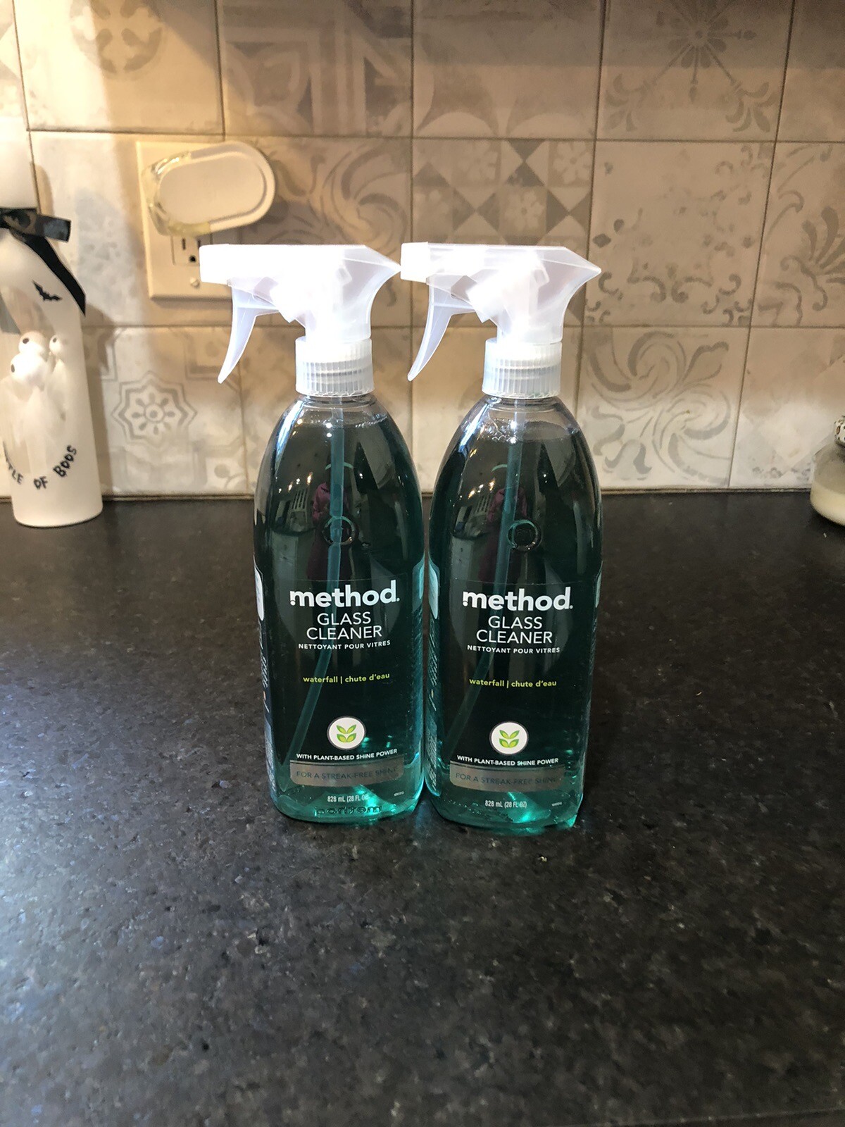 2~ Method Waterfall Glass & Surface Cleaner Liquid 28oz Plant Based Streak-free