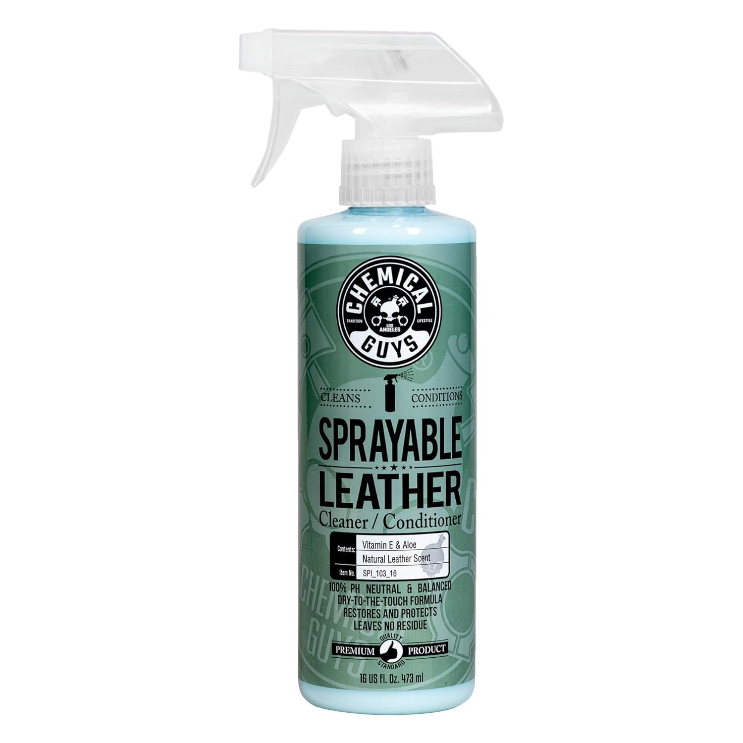 Chemical Guys Sprayable Leather Cleaner Conditioner Car Seat Interior Care