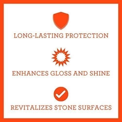 TriNova Granite Sealer & Protector Gallon Refill- Made in USA, Best Stone