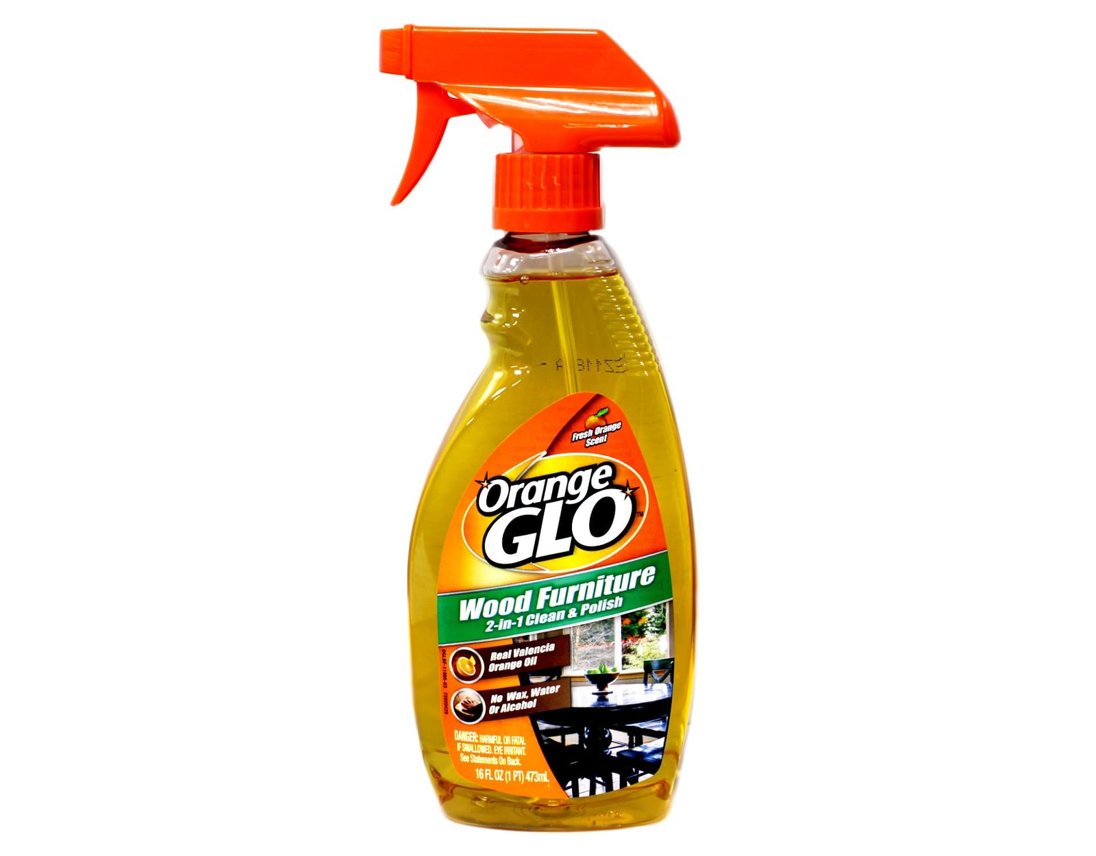 Orange Glo Wood Furniture 2-in-1 Clean & Polish 48 Fl Oz (Pack of 1),