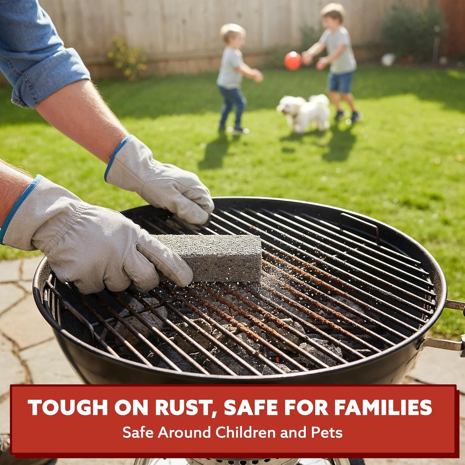 Family-Friendly Pumice Cleaning Bars – 2 Pack for Kitchen & Bathroom Use