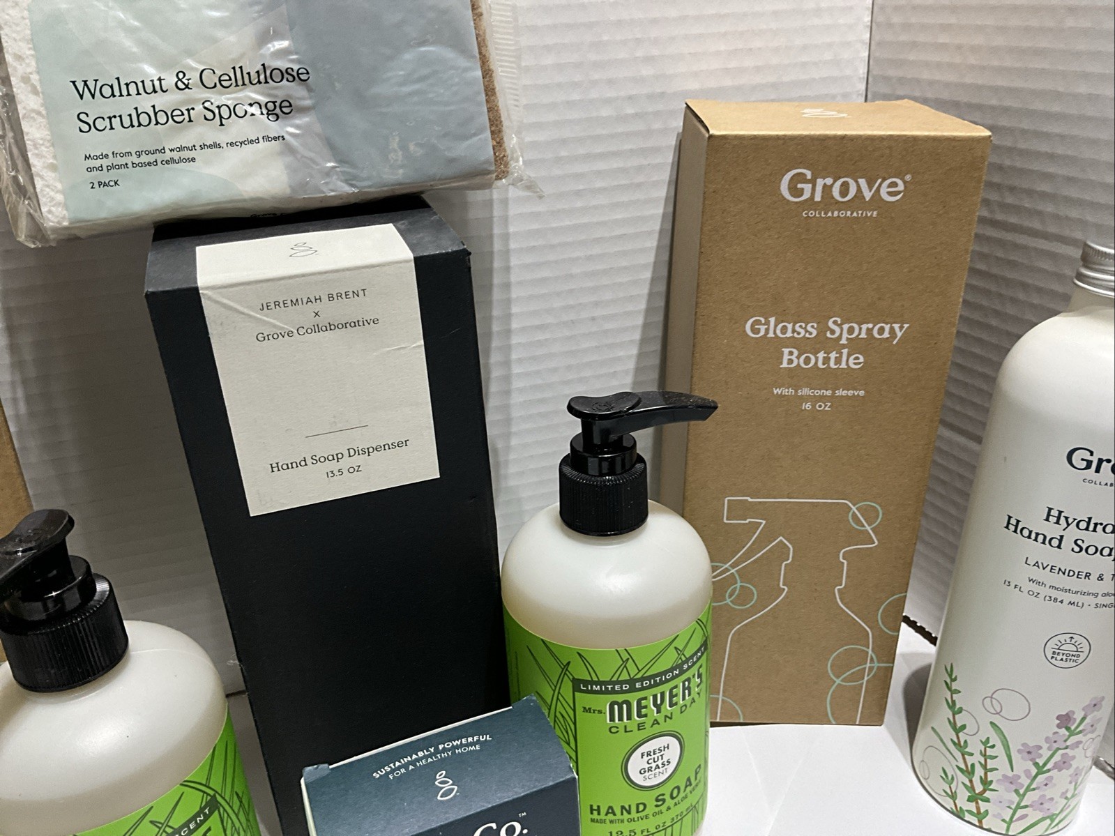Grove Collaborative & Myers Clean Day Lot Of 9 New Items Glass Spray Bottles &