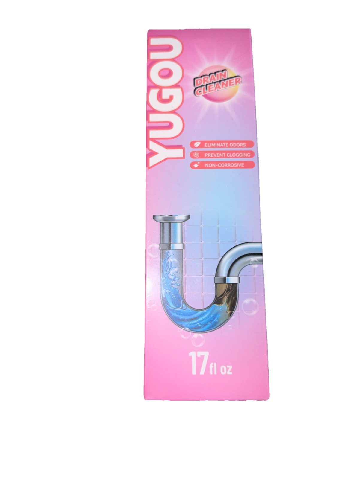 Yugou Foaming Drain Cleaner, Sink Cleaner and Deodorizer, Drain Clog Remover