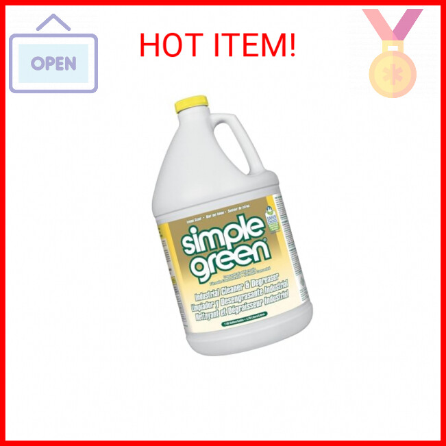 Simple Green 73434010 14010 Industrial Cleaner & Degreaser, Concentrated, Lemon,