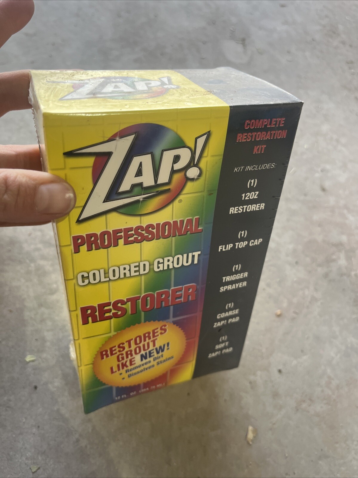 Zap Professional Colored Grout Restorer Restores Grout To Original 16FL OZ NIB