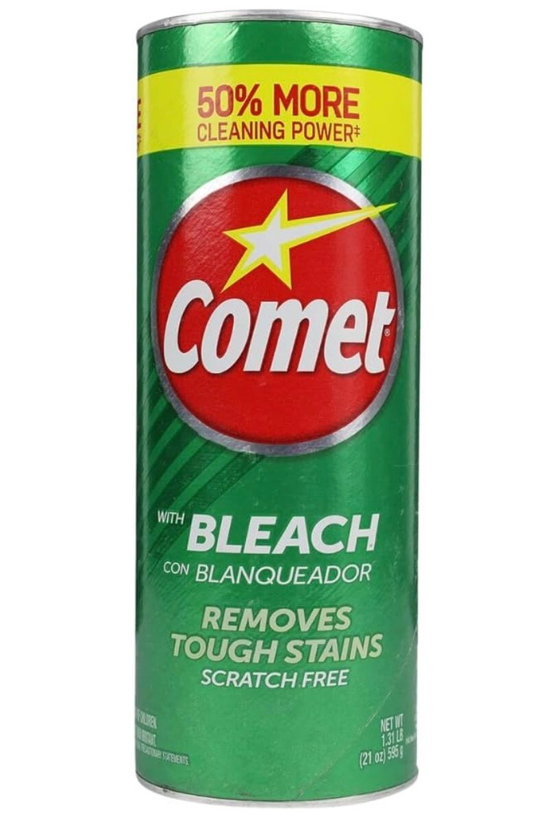 BUNDLE Comet Cleaner with Bleach Powder 21 oz, 4-Pack – Scratch-Free Multi-Surfa
