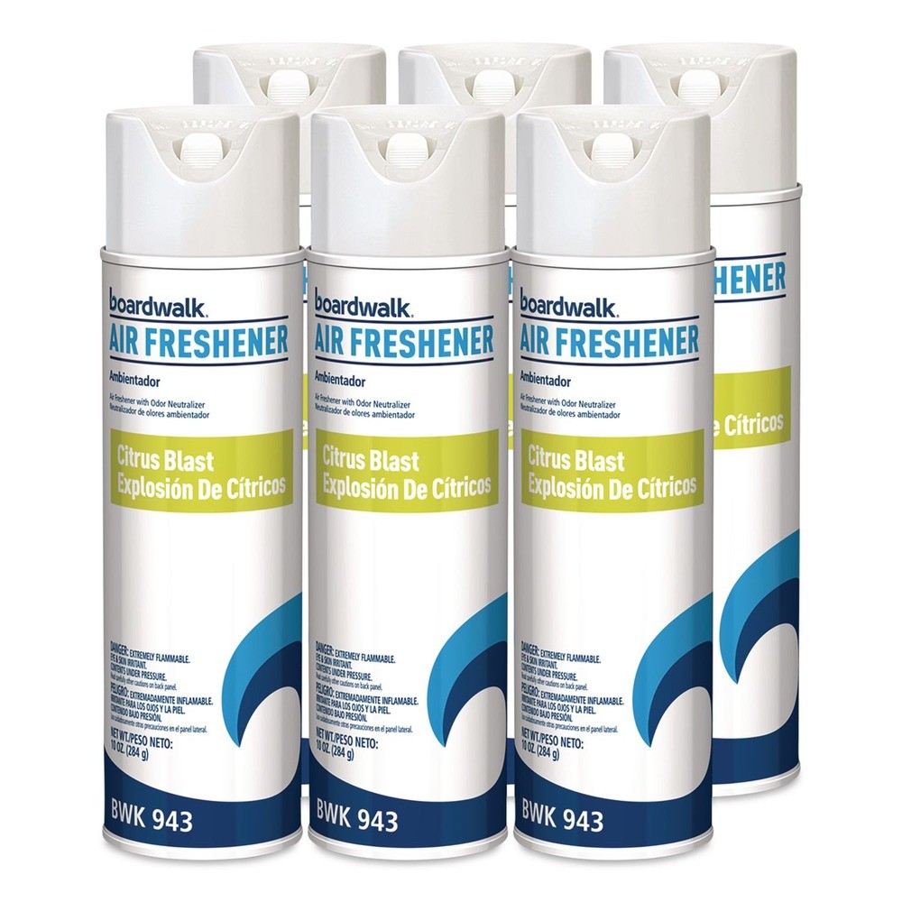 Boardwalk 943 10 oz Aerosol Air Freshener – Citrus (6/Carton) New
