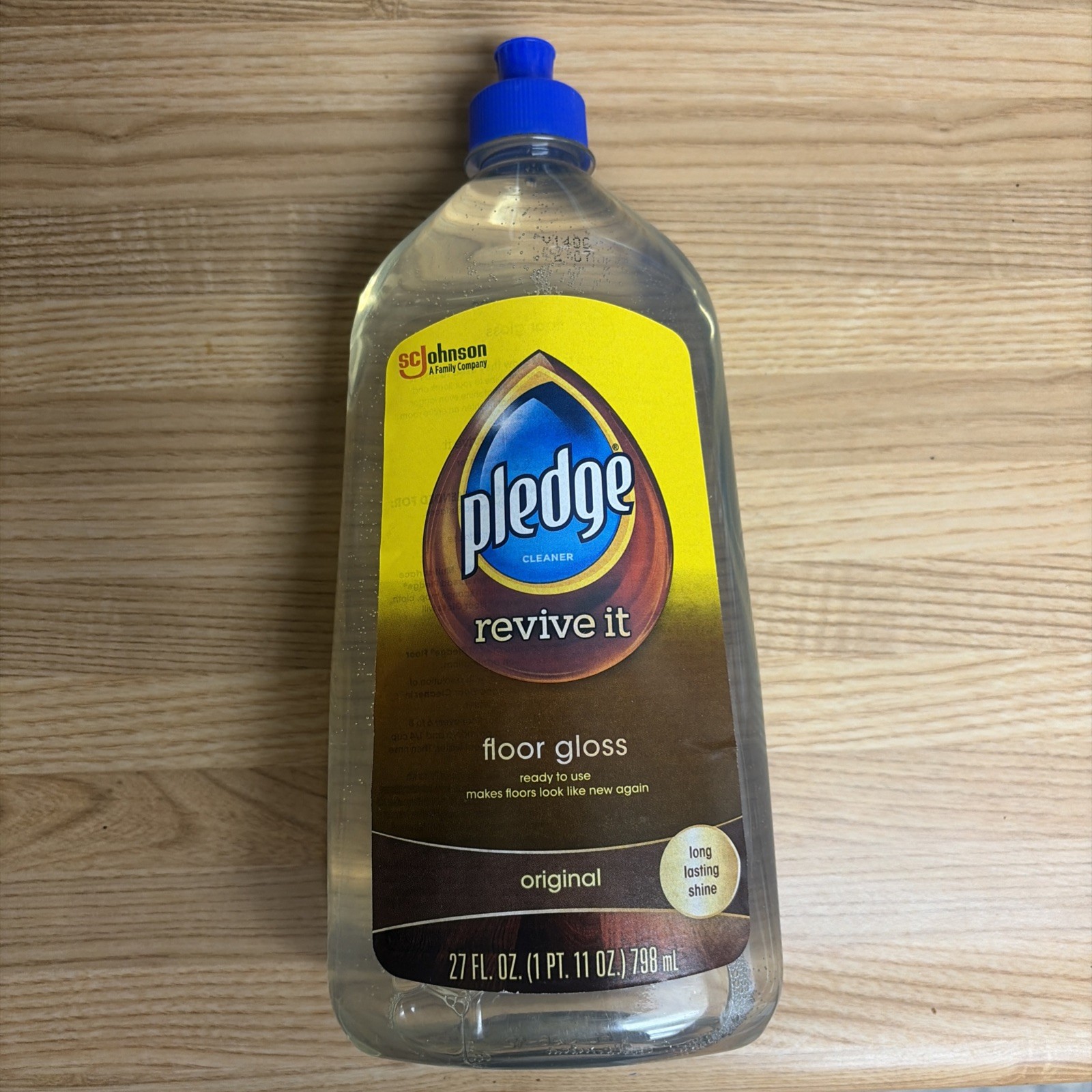 Pledge Revive It Original Floor Gloss Cleaner for Long Lasting Shine 27 oz NEW
