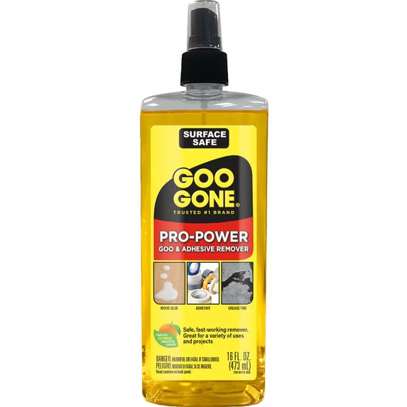 2 pack Goo Gone Pro-Power Goo & Adhesive Remover Pump Spray, Citrus-Based, 16 oz