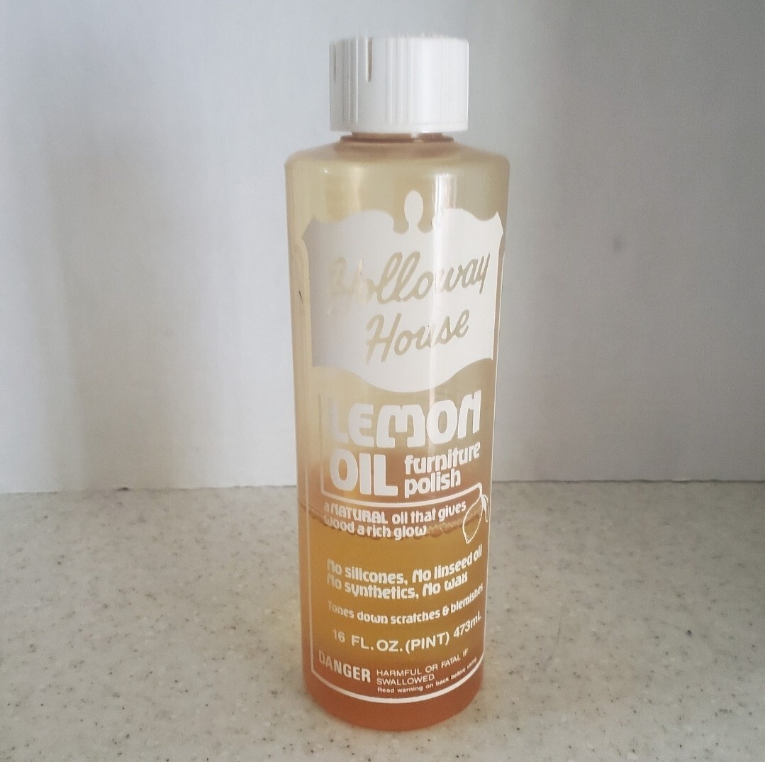 Vintage Holloway House Lemon Oil Furniture Polish 40% Full