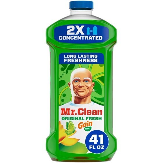 Mr. Clean 2X Concentrated Multi Surface Cleaner with Gain Original Scent, 41 oz