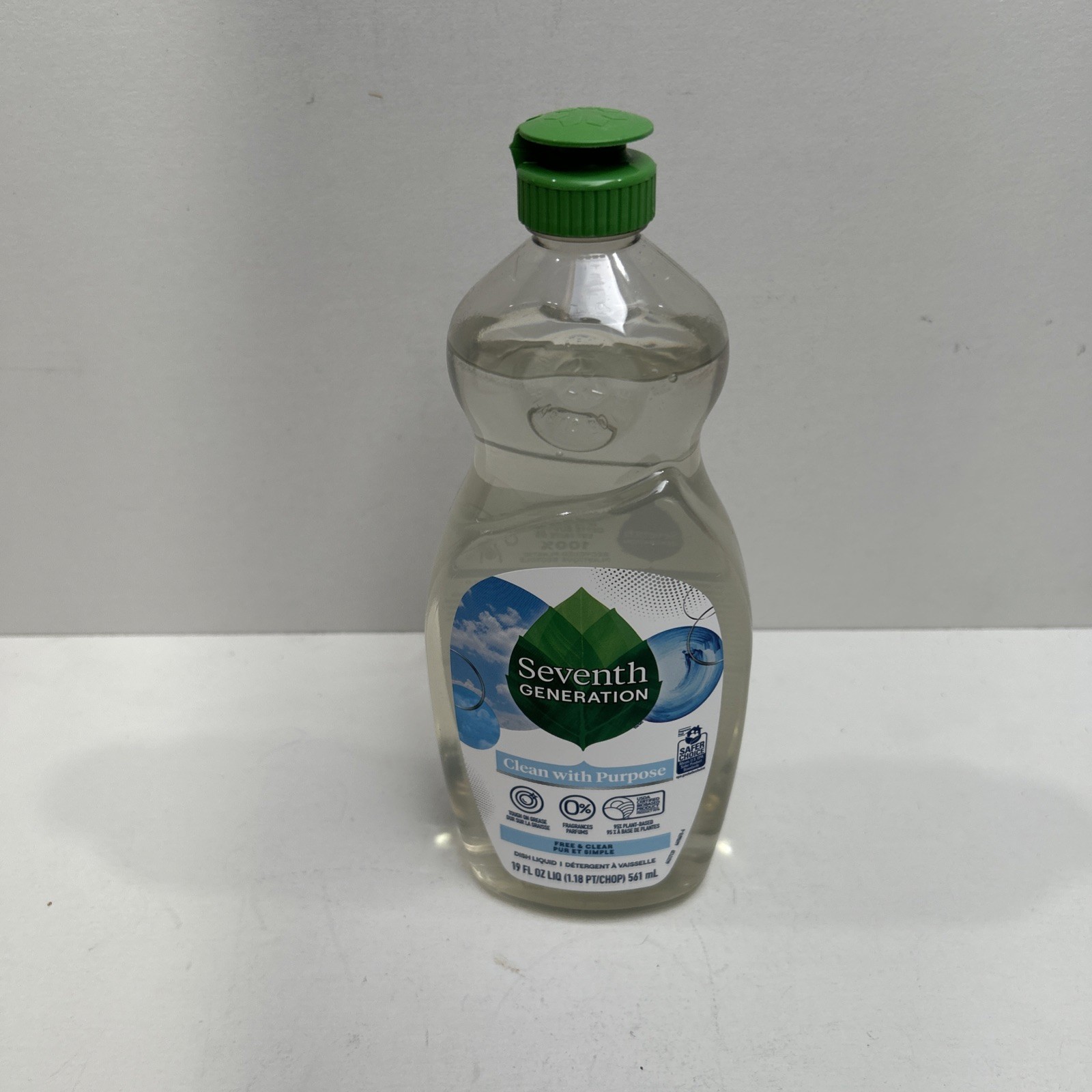 Dish Liquid, Free & Clear, 19 fl oz (561 ml)